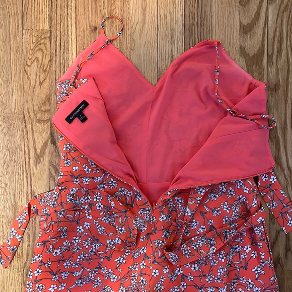 Banana Republic Floral Jumpsuit - Vibrant Coral - Picture 4 of 5